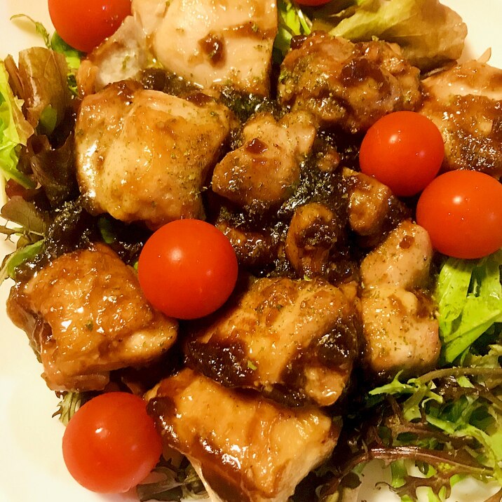 水溶片栗粉でとろ味 鶏もも肉の照り焼き風ワイン炒め レシピ 作り方 By Bistromiti R 楽天レシピ